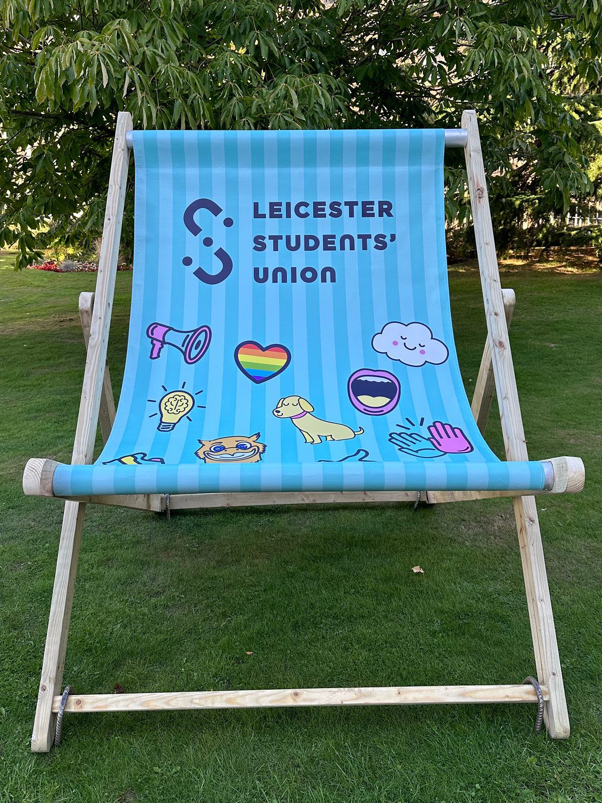 Giant Branded Deck Chair For University Events